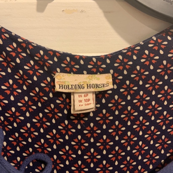 Anthropologie Boho Dress - 6P blue - Picture 3 of 4